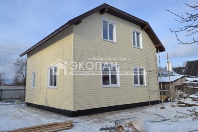 Готовый коттедж в Казани по проекту Полина-2